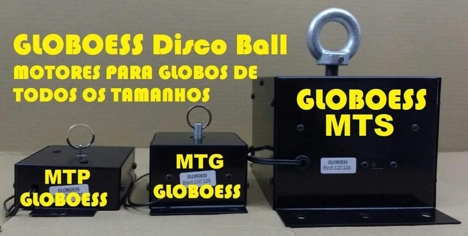 Motores Globoess MTP, MTG e MTS para globos espelhados
